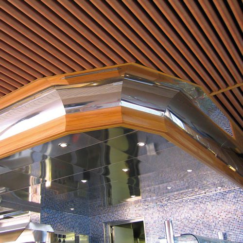 Faux-plafond en aluminium - ST  - Atena spa - en acier / en lames / d'intérieur