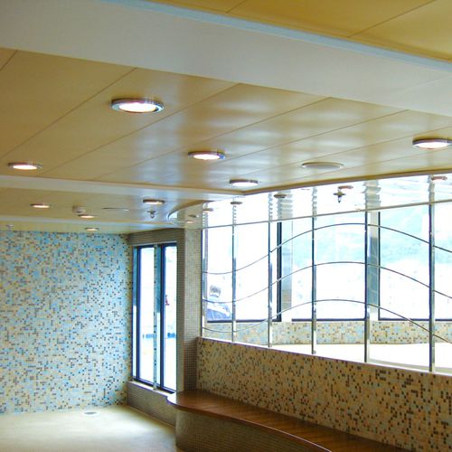 Faux-plafond en aluminium - 512 NAV - Atena spa - en acier / en laine / en lames