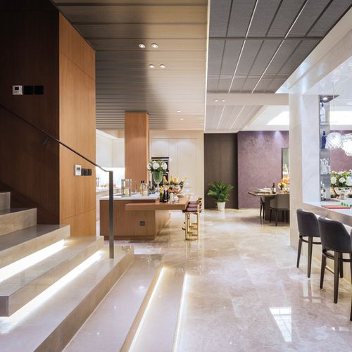 Faux-plafond en aluminium - SR-300A - Atena spa - en acier / en lames / pour bureau