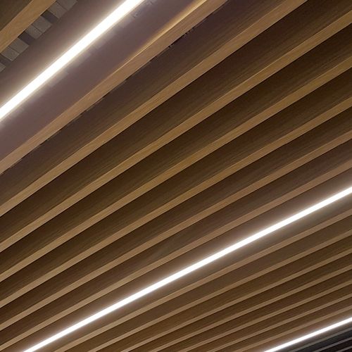 Baffle acoustique en aluminium peint - LIGHTING - Atena spa - de plafond / rectangulaire / décoratif