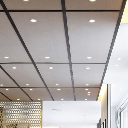 Faux-plafond en aluminium - BRETT CROSSING - Atena spa - en acier / en dalles / pour bureau