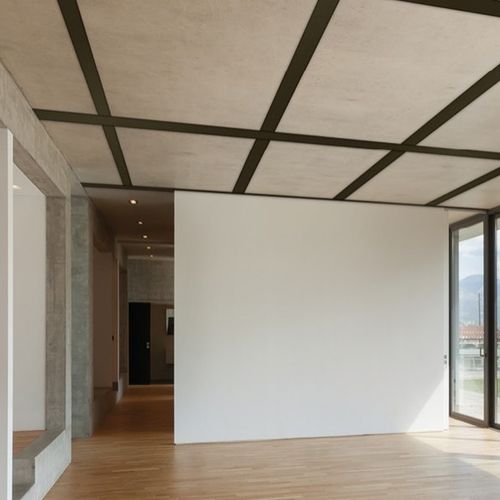 Faux-plafond en acier - BANDRASTER | CROSSING - Atena spa - en maille / en dalles / pour bureau
