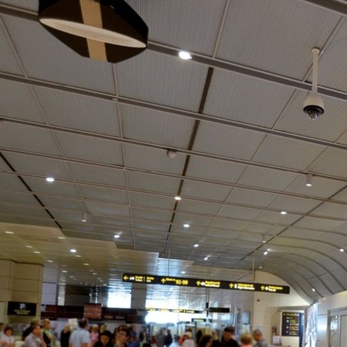 Faux-plafond aluminium - WM | LONG WAVE - Atena spa - en acier / en panneaux / d'intérieur