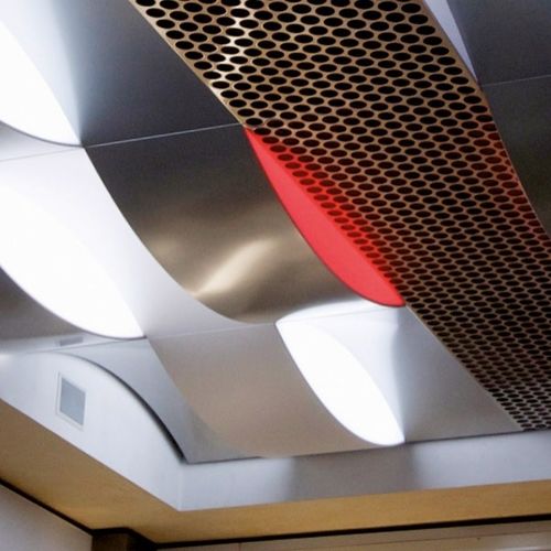 Faux-plafond en acier - SILVER SEA - Atena spa - en panneaux / pour bureau / pour salle de conférence