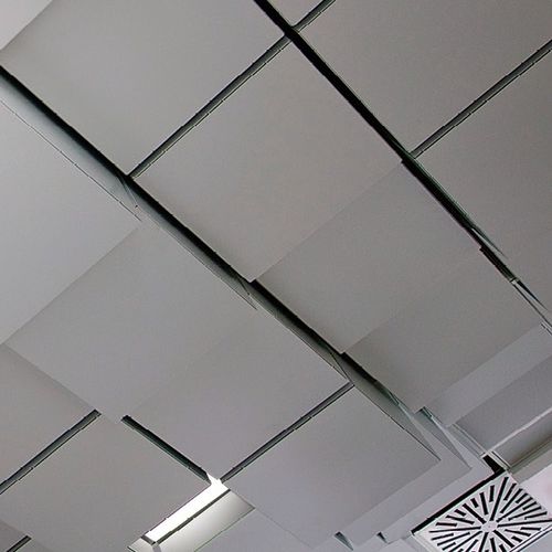 Faux-plafond en aluminium - MULTILEVEL CUBE - Atena spa - en acier / en panneaux / d'intérieur