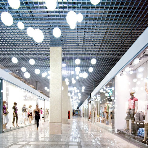 Faux-plafond en aluminium - BASE 15 - Atena spa - en panneaux / d'intérieur / modulaire