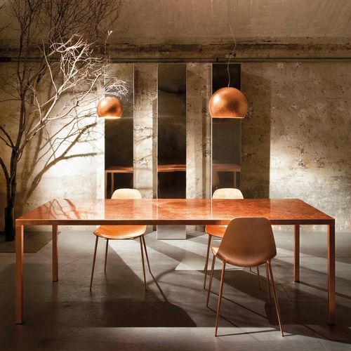 Table à manger contemporaine - ILTAVOLO 2.0 - OPINION CIATTI - en acier / avec piètement en métal / rectangulaire