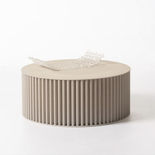 Table basse contemporaine - HERCLINO - OPINION CIATTI - en aluminium / avec piètement en métal / ronde