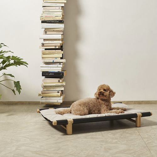 Lit pour chien en tissu - BERBERÉ - OPINION CIATTI - en cuir / en frêne / marron