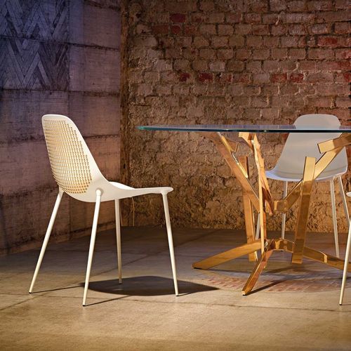 Chaise contemporaine - MAMMAMIA PUNK - OPINION CIATTI - d'intérieur / en chrome / en fonte d'aluminium