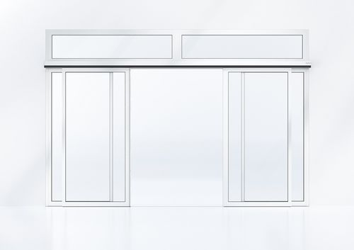 Porte d'entrée - ST PRO - dormakaba - en aluminium / coulissante / contemporaine
