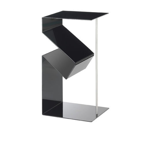 Table d'appoint contemporaine - LOBBY - pieperconcept - en acier inoxydable / en acier à revêtement par poudre / avec piètement en acier