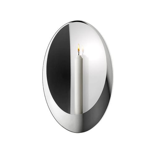 Bougeoir en acier inoxydable poli - AURA - STELTON