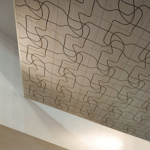 Panneau acoustique mural - LETWOOD - Fantoni - en bois / carré / professionnel