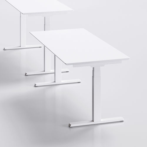 Table de travail contemporaine - MÈTA LIFT-UP - Fantoni - en MDF / rectangulaire / pour bureau