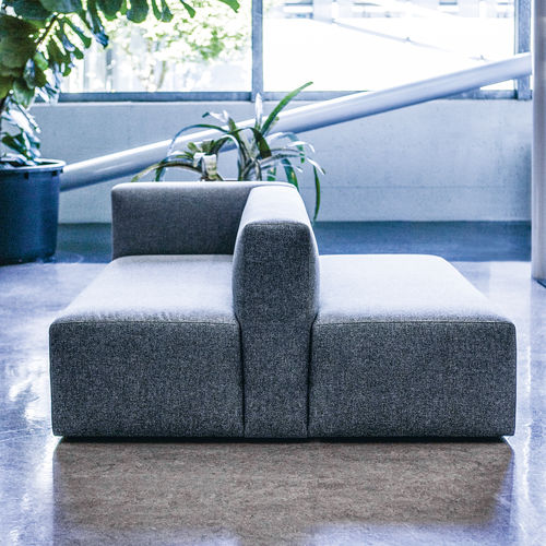 Canapé modulable - LINK - Fantoni - contemporain / en tissu / en simili cuir