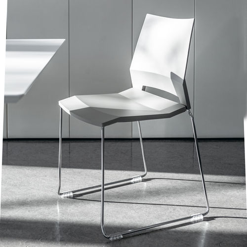 Chaise de conférence contemporaine - EDGE - Fantoni - d'intérieur / en tissu / en polypropylène