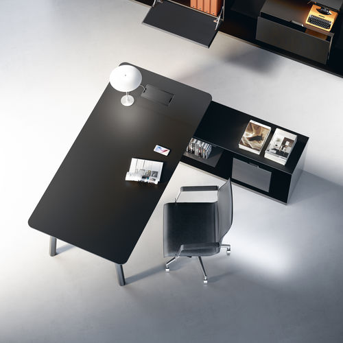 Bureau de direction - WOODS - Fantoni - contemporain / en bois / d'angle