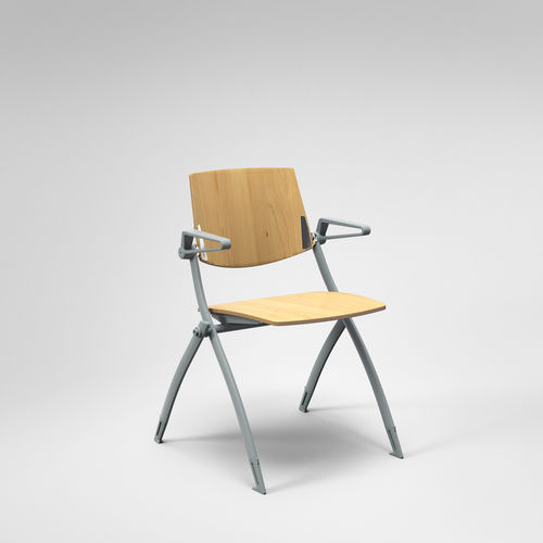 Chaise de conférence contemporaine - ZERO9 - Fantoni - d'intérieur / en tissu / en plastique