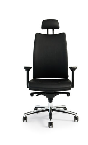 Fauteuil de direction contemporain - THYME - Fantoni - en cuir / en tissu / inclinable