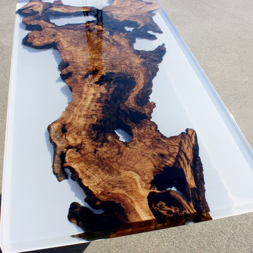 Table contemporaine - MILK - ANTICO TRENTINO DI LUCIO SRL - en bois / avec piètement en bois / rectangulaire