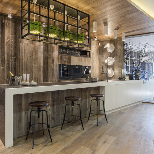 Revêtement mural pour intérieur - CRANS MONTANA - ANTICO TRENTINO DI LUCIO SRL - en bois / résidentiel / pour bureau