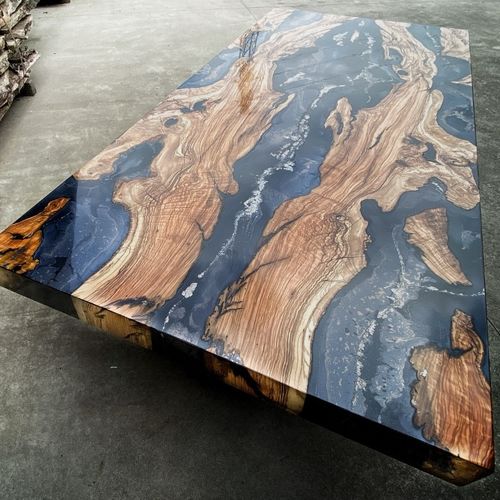 Table design original - IMPERITURO - ANTICO TRENTINO DI LUCIO SRL - en bois / en marbre / en résine