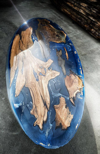 Table design original - ARCADIA - ANTICO TRENTINO DI LUCIO SRL - en bois / en marbre / en résine