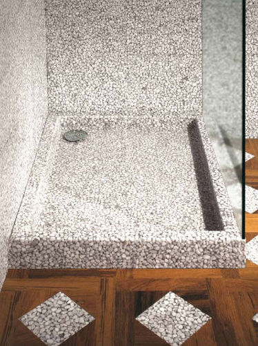 Receveur de douche rectangulaire - DOCCIA : RECTANGOLARE - Effepimarmi - surélevé / en composite