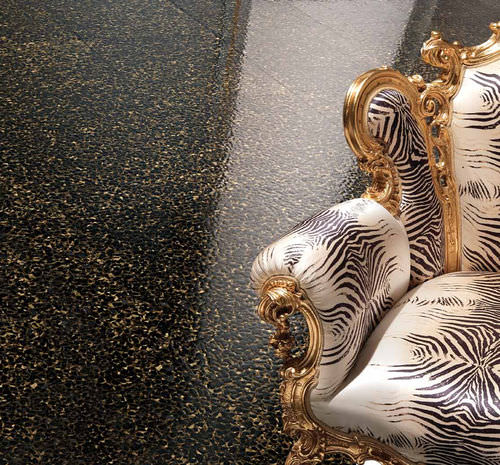 Carrelage en marbre - BLACK HEART : NERO/ORO - Effepimarmi - en résine / métallisé / d'intérieur