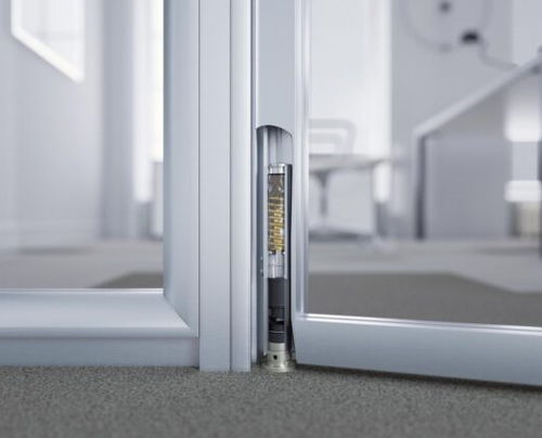 Charnière pour porte en verre - Biloba EVO VELA - Colcom - en aluminium / invisible / hydraulique