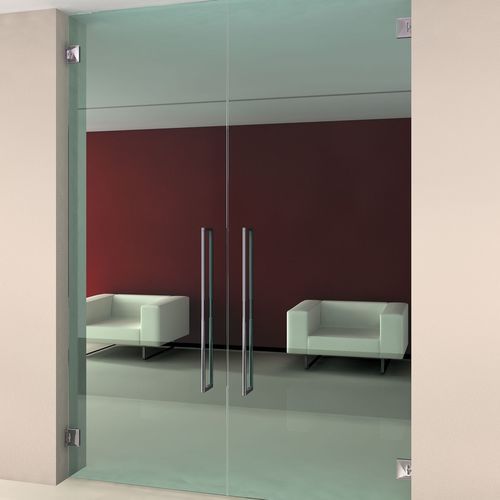 Charnière pour porte en verre - 861-863 series - Colcom - en aluminium / avec système d'auto-fermeture / résidentielle