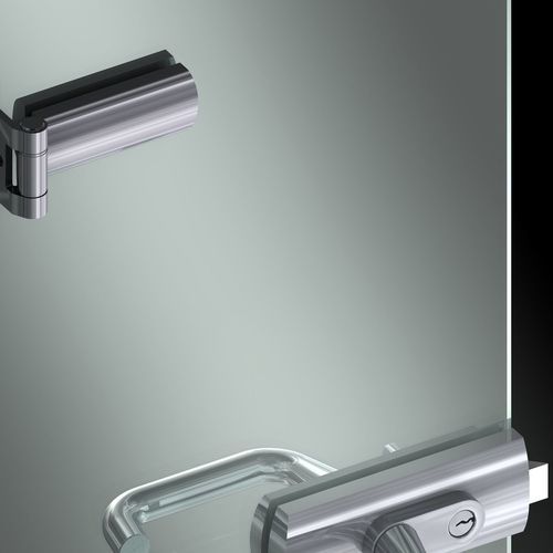 Charnière pour porte en verre - Flexa - Colcom - en aluminium / professionnelle / résidentielle