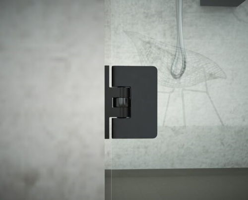 Charnière pour porte en verre - Black Line - Colcom - pour porte de douche / résidentielle / noire