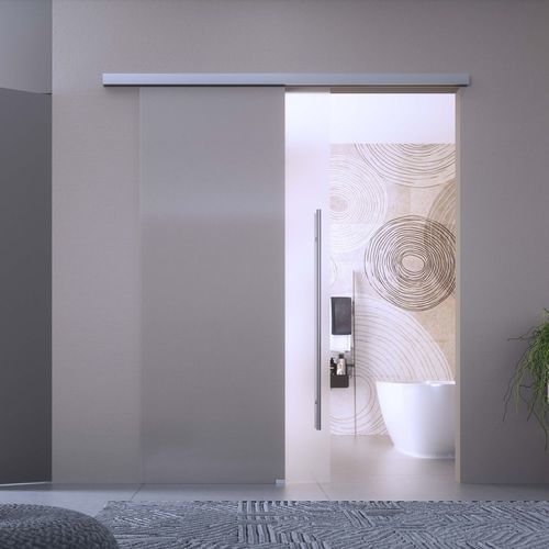 Système coulissant en métal - Fluido+ - Colcom - pour porte en verre / pour porte en bois / mural