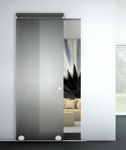 Système coulissant pour porte - ROLLING CAPS R-1250  - METALGLAS - pour porte en verre