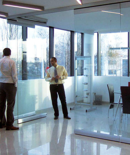 Cloison coulissante-empilable - PA-500 PARK DO-IT YOURSELF - METALGLAS - vitrée / professionnelle / transparente