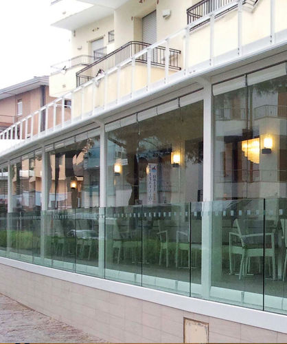 Cloison pliante - PA-450 LIBRO DO-IT-YOURSELF  - METALGLAS - vitrée / professionnelle / transparente