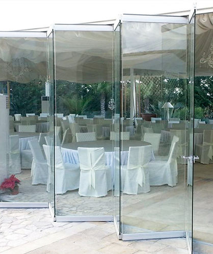 Cloison pliante - PA-550 LIBRO DO-IT-YOURSELF - METALGLAS - vitrée / professionnelle / transparente