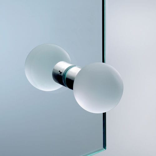Bouton de porte contemporain - V-019 - METALGLAS - en métal / en verre