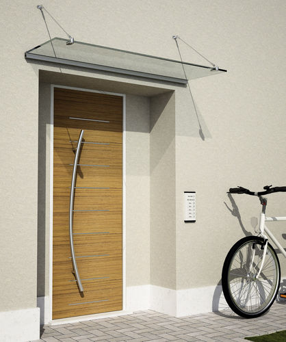 Auvent d'entrée - PRESA - METALGLAS - en aluminium / en inox / en verre