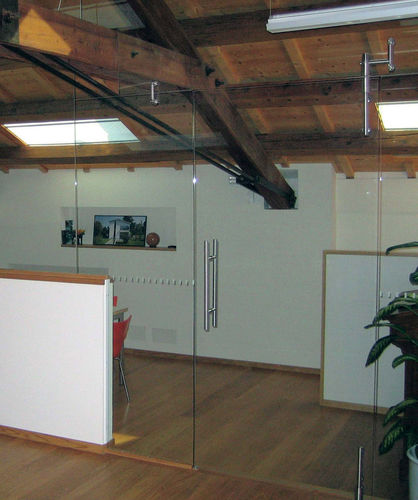 Charnière pour porte en verre - METALGLAS - en inox / pivotante / contemporaine