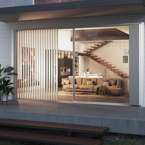 Volet à lames - OSKURA ORIZZONTALE - Sunroom S.p.A. - coulissant / pliant / aluminium