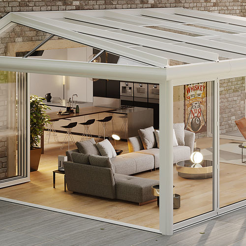 Véranda en verre - CLIMA - Sunroom S.p.A. - en aluminium / pour bâtiment