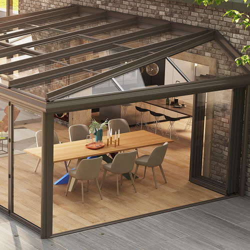 Véranda en verre - CLIMA TT - Sunroom S.p.A. - en métal / professionnelle