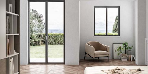 Fenêtre oscillo-battante - S.85 MINIMAL - Sunroom S.p.A. - en métal / à double vitrage / d'intérieur