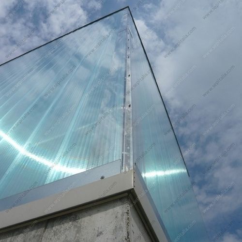 Panneau en polycarbonate plan - VERTICAL FACADES - SEP - pour mur-rideau / modulaire