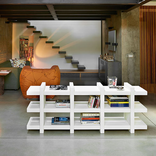 Étagère modulable - BOOKY - SLIDE - basse / contemporaine / en polyéthylène