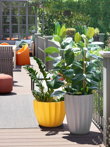 Pot de jardin en polyéthylène - STAR - SLIDE - conique