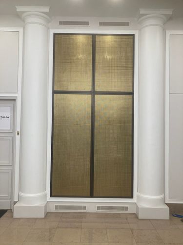 Maille métallique en laiton - FLAT - MC&I - en acier inoxydable / pour façade / pour mur